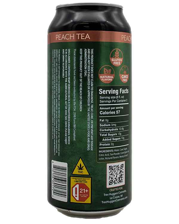 Cannabis Craft Tea 4 Pack – Peach 10mg