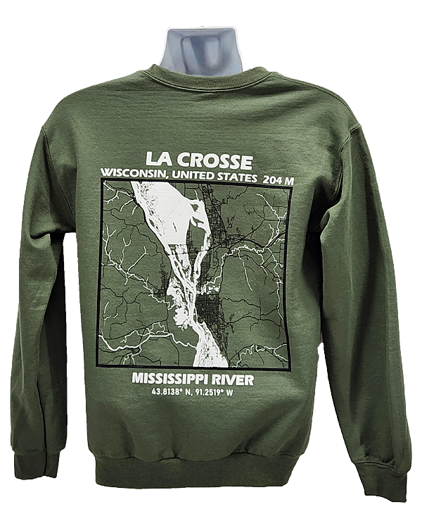 Tree Huggers Cannabis Crewneck - Olive Green