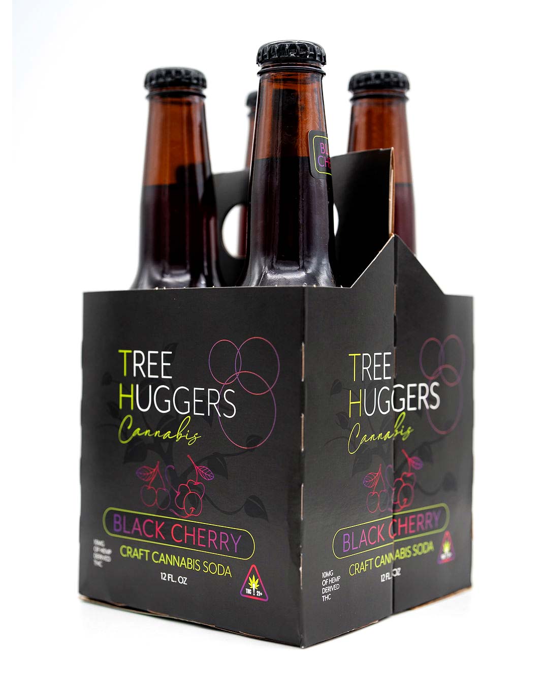 Craft Cannabis Soda 4 Pack – Black Cherry 10mg