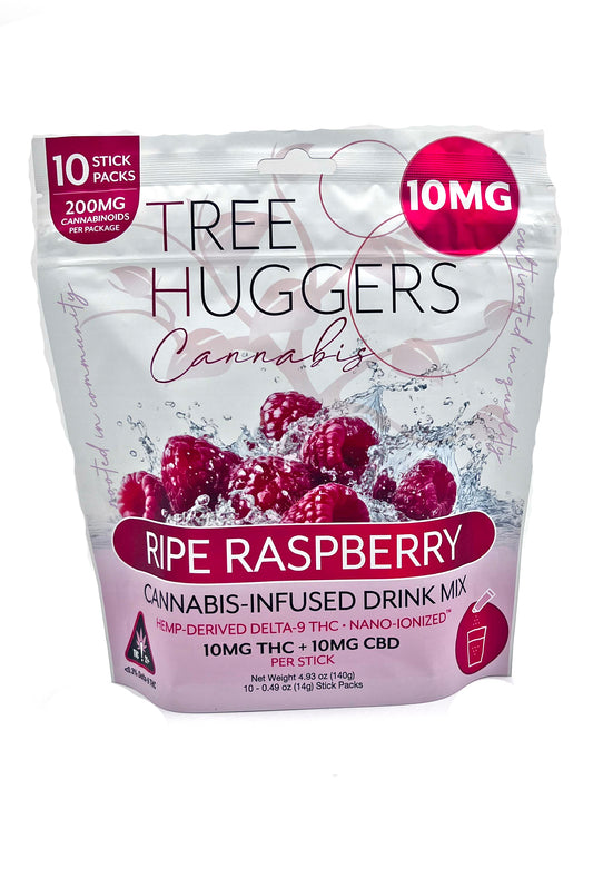 Cannabis Beverage Powder Pouch – Ripe Raspberry 10mg (10 sticks per pouch)