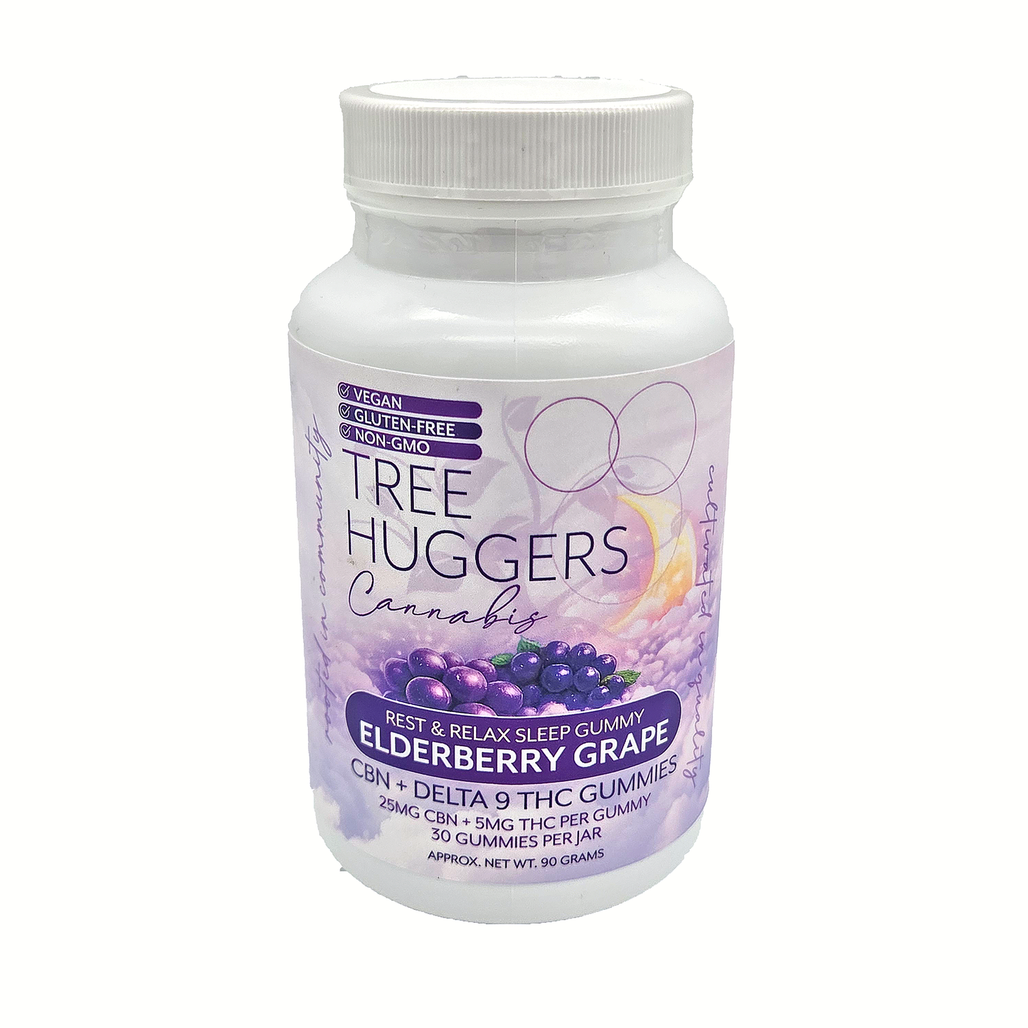 Tree Huggers Cannabis Rest & Relax Sleep Gummies 30 ct. Jar